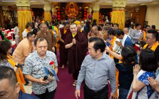 Thaye Dorje, His Holiness the 17th Gyalwa Karmapa, visits Indonesia in November 2019