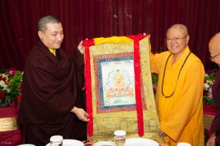 Thaye Dorje, His Holiness the 17th Gyalwa Karmapa, visits Indonesia in November 2019