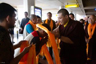 Thaye Dorje, His Holiness the 17th Gyalwa Karmapa, visits Indonesia in November 2019