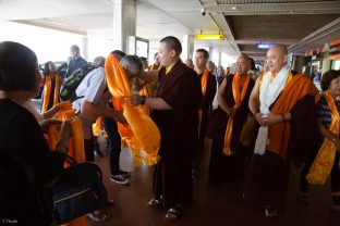 Thaye Dorje, His Holiness the 17th Gyalwa Karmapa, visits Indonesia in November 2019