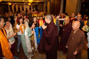 Thaye Dorje, His Holiness the 17th Gyalwa Karmapa, visits Indonesia in November 2019