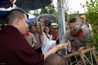 Thaye Dorje, His Holiness the 17th Gyalwa Karmapa, visits Indonesia in November 2019