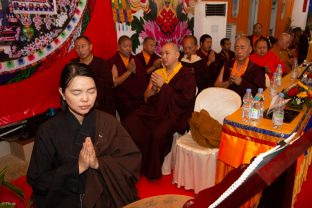 Thaye Dorje, His Holiness the 17th Gyalwa Karmapa, visits Indonesia in November 2019