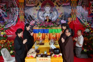 Thaye Dorje, His Holiness the 17th Gyalwa Karmapa, visits Indonesia in November 2019