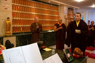 Thaye Dorje, His Holiness the 17th Gyalwa Karmapa, visits Indonesia in November 2019