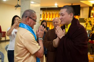 Thaye Dorje, His Holiness the 17th Gyalwa Karmapa, visits Indonesia in November 2019