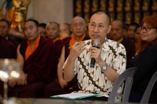 Thaye Dorje, His Holiness the 17th Gyalwa Karmapa, visits Indonesia in November 2019