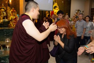 Thaye Dorje, His Holiness the 17th Gyalwa Karmapa, visits Indonesia in November 2019