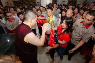 Thaye Dorje, His Holiness the 17th Gyalwa Karmapa, visits Indonesia in November 2019