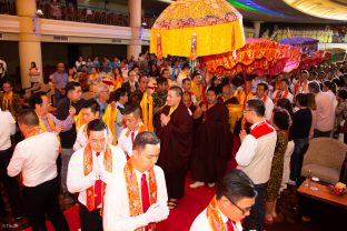 Thaye Dorje, His Holiness the 17th Gyalwa Karmapa, visits Indonesia in November 2019