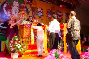 Thaye Dorje, His Holiness the 17th Gyalwa Karmapa, visits Indonesia in November 2019