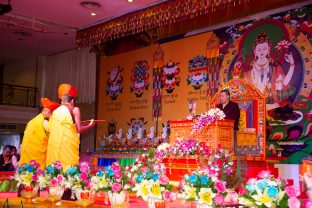 Thaye Dorje, His Holiness the 17th Gyalwa Karmapa, visits Indonesia in November 2019