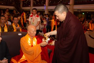 Thaye Dorje, His Holiness the 17th Gyalwa Karmapa, visits Indonesia in November 2019