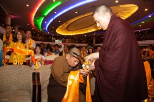 Thaye Dorje, His Holiness the 17th Gyalwa Karmapa, visits Indonesia in November 2019