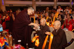 Thaye Dorje, His Holiness the 17th Gyalwa Karmapa, visits Indonesia in November 2019