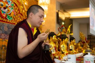 Thaye Dorje, His Holiness the 17th Gyalwa Karmapa, visits Indonesia in November 2019