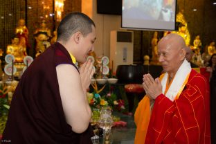 Thaye Dorje, His Holiness the 17th Gyalwa Karmapa, visits Indonesia in November 2019