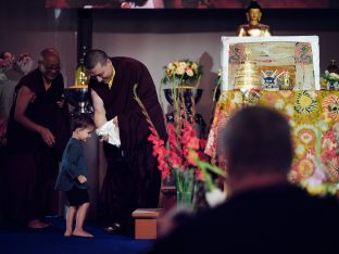 Day one in Dhagpo 2019: Thaye Dorje, His Holiness the 17th Gyalwa Karmapa, offers teachings and an empowerment to 3,000 students