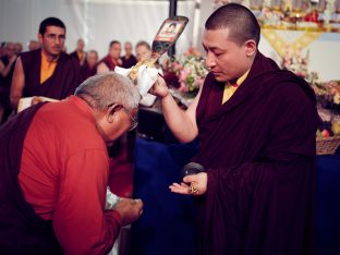 Day two in Dhagpo 2019: Thaye Dorje, His Holiness the 17th Gyalwa Karmapa, offers teachings and an empowerment to 3,000 students