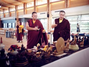 Day two in Dhagpo 2019: Thaye Dorje, His Holiness the 17th Gyalwa Karmapa, offers teachings and an empowerment to 3,000 students