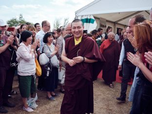 Day two in Dhagpo 2019: Thaye Dorje, His Holiness the 17th Gyalwa Karmapa, offers teachings and an empowerment to 3,000 students