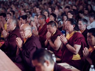 Day two in Dhagpo 2019: Thaye Dorje, His Holiness the 17th Gyalwa Karmapa, offers teachings and an empowerment to 3,000 students