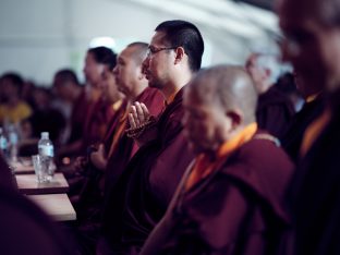 Day two in Dhagpo 2019: Thaye Dorje, His Holiness the 17th Gyalwa Karmapa, offers teachings and an empowerment to 3,000 students