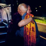 Thaye Dorje, His Holiness the 17th Gyalwa Karmapa, Sangyumla and their son Thugseyla arrive at the Europe Center in Germany. Photo / Tokpa Korlo