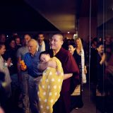 Thaye Dorje, His Holiness the 17th Gyalwa Karmapa, Sangyumla and their son Thugseyla arrive at the Europe Center in Germany. Photo / Tokpa Korlo