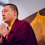 Thaye Dorje, His Holiness the 17th Gyalwa Karmapa, gave teachings on the 37 Practices of a Bodhisattva to over 6,000 students at the Europe Center in Germany. Photo / Tokpa Korlo