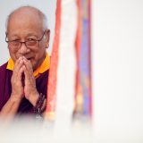 Thaye Dorje, His Holiness the 17th Gyalwa Karmapa, gave teachings on the 37 Practices of a Bodhisattva to over 6,000 students at the Europe Center in Germany. Photo / Tokpa Korlo