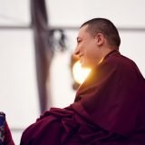 Thaye Dorje, His Holiness the 17th Gyalwa Karmapa, gave teachings on the 37 Practices of a Bodhisattva to over 6,000 students at the Europe Center in Germany. Photo / Tokpa Korlo