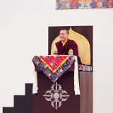 Thaye Dorje, His Holiness the 17th Gyalwa Karmapa, gave teachings on the 37 Practices of a Bodhisattva to over 6,000 students at the Europe Center in Germany. Photo / Tokpa Korlo