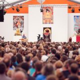 Thaye Dorje, His Holiness the 17th Gyalwa Karmapa, gave teachings on the 37 Practices of a Bodhisattva to over 6,000 students at the Europe Center in Germany. Photo / Tokpa Korlo