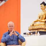 Thaye Dorje, His Holiness the 17th Gyalwa Karmapa, gave teachings on the 37 Practices of a Bodhisattva to over 6,000 students at the Europe Center in Germany. Photo / Tokpa Korlo