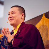 Thaye Dorje, His Holiness the 17th Gyalwa Karmapa, gave teachings on the 37 Practices of a Bodhisattva to over 6,000 students at the Europe Center in Germany. Photo / Tokpa Korlo