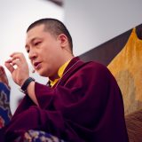 Thaye Dorje, His Holiness the 17th Gyalwa Karmapa, gave teachings on the 37 Practices of a Bodhisattva to over 6,000 students at the Europe Center in Germany. Photo / Tokpa Korlo