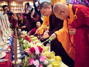 Thaye Dorje, His Holiness the 17th Gyalwa Karmapa, visits Indonesia in November 2019. Photo / Tokpa Korlo