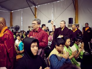 Thaye Dorje, His Holiness the 17th Gyalwa Karmapa, visits Indonesia in November 2019. Photo / Tokpa Korlo