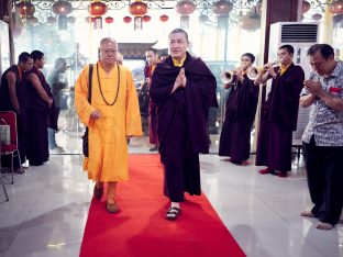 Thaye Dorje, His Holiness the 17th Gyalwa Karmapa, visits Indonesia in November 2019. Photo / Tokpa Korlo