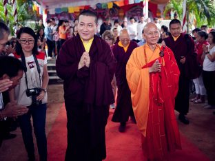 Thaye Dorje, His Holiness the 17th Gyalwa Karmapa, visits Indonesia in November 2019. Photo / Tokpa Korlo