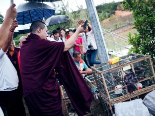 Thaye Dorje, His Holiness the 17th Gyalwa Karmapa, visits Indonesia in November 2019. Photo / Tokpa Korlo