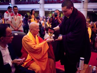 Thaye Dorje, His Holiness the 17th Gyalwa Karmapa, visits Indonesia in November 2019. Photo / Tokpa Korlo