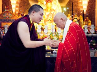 Thaye Dorje, His Holiness the 17th Gyalwa Karmapa, visits Indonesia in November 2019. Photo / Tokpa Korlo