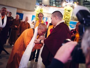 Thaye Dorje, His Holiness the 17th Gyalwa Karmapa, visits Indonesia in November 2019. Photo / Tokpa Korlo