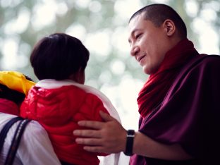 Thaye Dorje, His Holiness the 17th Gyalwa Karmapa, on day two of the 2019 Kagyu Monlam, Bodh Gaya, India, December 2019 (Photo/Tokpa Korlo))