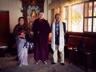 Thaye Dorje, His Holiness the 17th Gyalwa Karmapa, on day two of the 2019 Kagyu Monlam, Bodh Gaya, India, December 2019 (Photo/Tokpa Korlo))