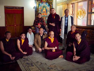 Thaye Dorje, His Holiness the 17th Gyalwa Karmapa, on day two of the 2019 Kagyu Monlam, Bodh Gaya, India, December 2019 (Photo/Tokpa Korlo))