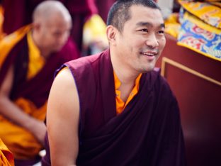 Thaye Dorje, His Holiness the 17th Gyalwa Karmapa, on day two of the 2019 Kagyu Monlam, Bodh Gaya, India, December 2019 (Photo/Tokpa Korlo))