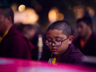 Thaye Dorje, His Holiness the 17th Gyalwa Karmapa, on day three of the 2019 Kagyu Monlam, Bodh Gaya, India, December 2019 (Photo/Tokpa Korlo)